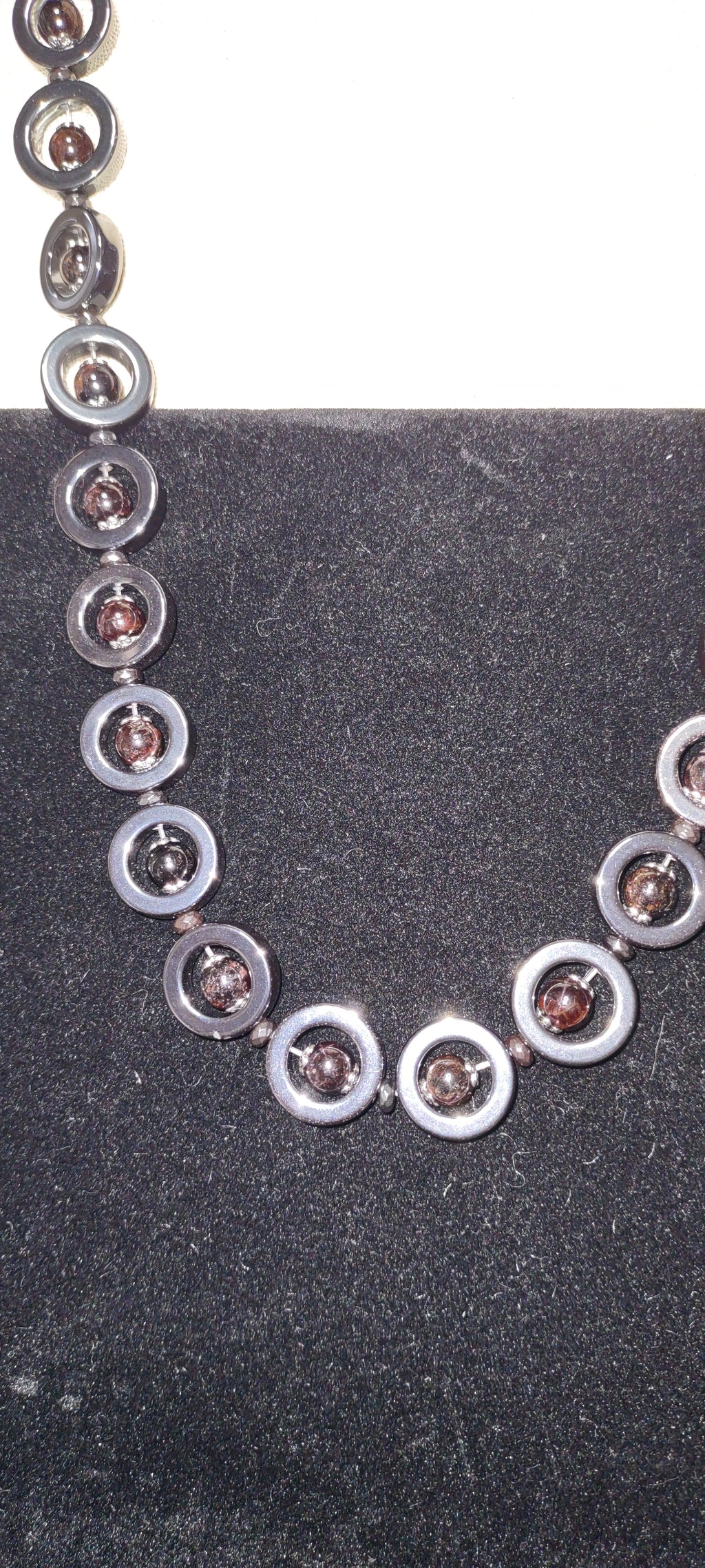 Necklace: Garnet and Hematite