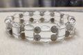 Bracelet: Quartz with Labradorite - 7"