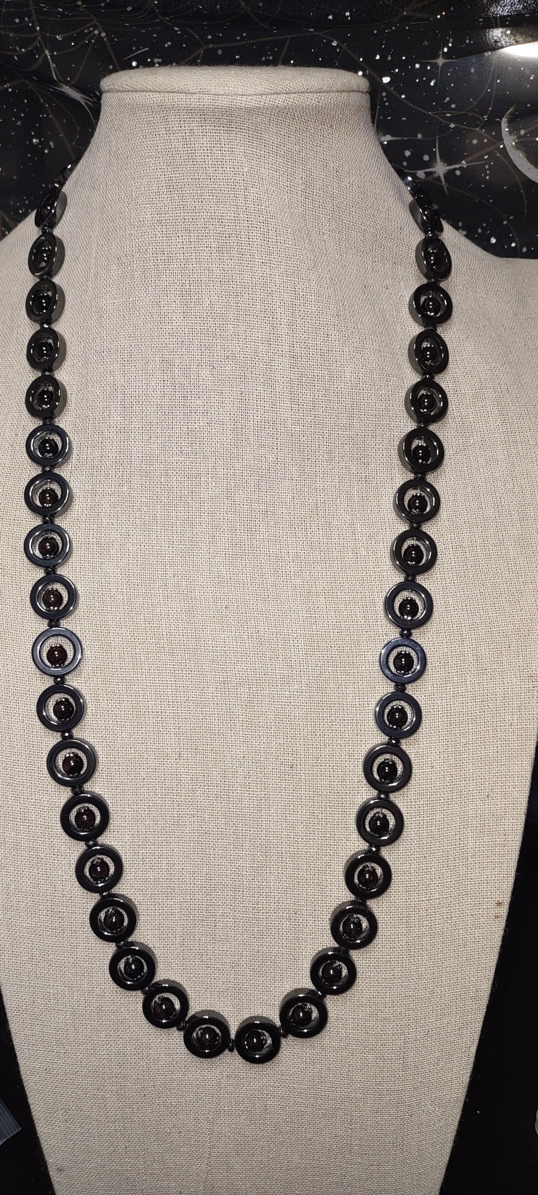 Necklace: Garnet and Hematite