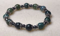 Bracelet: Moss Agate And Hematite
