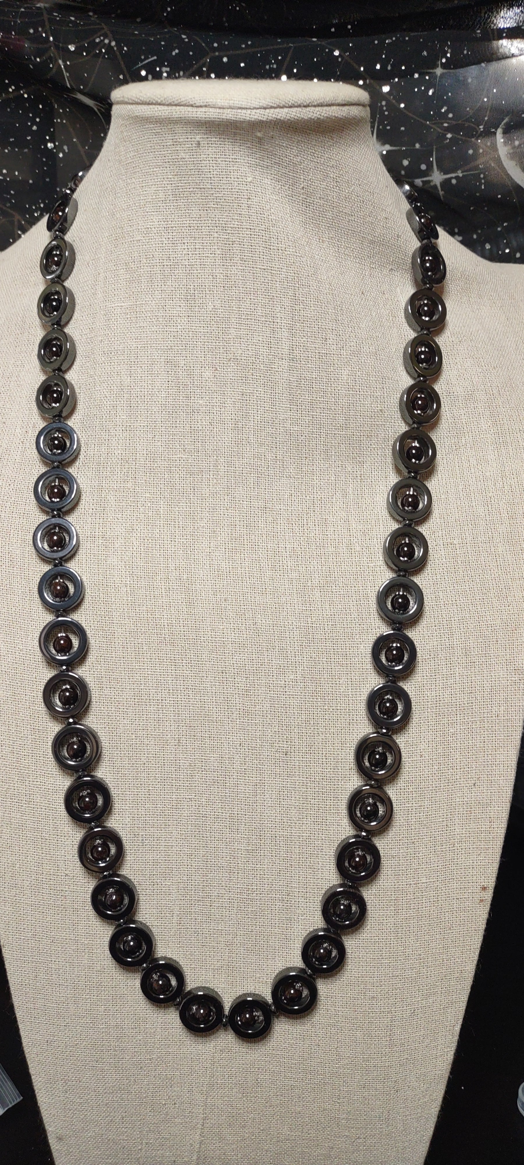 Necklace: Garnet and Hematite