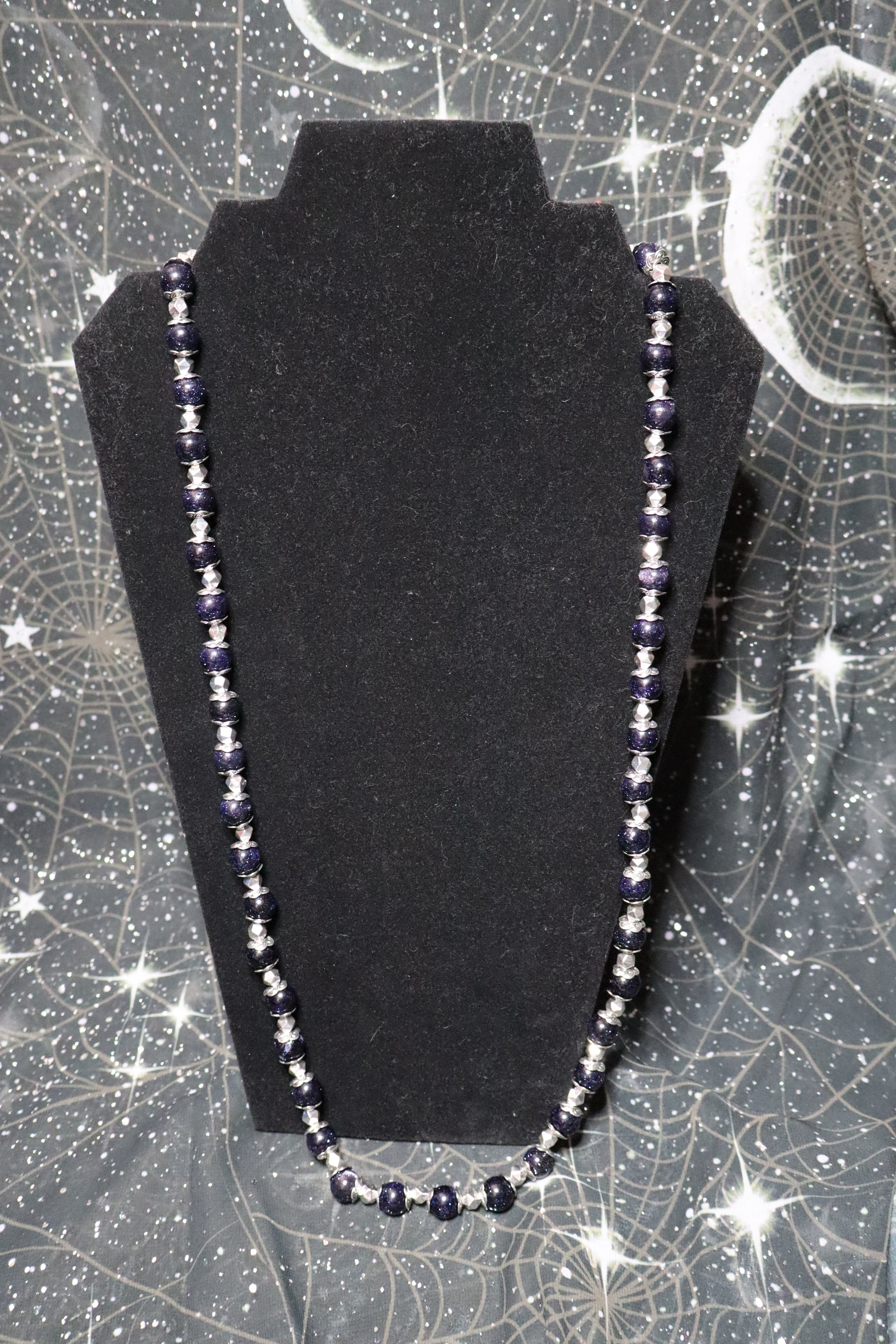 Blue goldstone single strand